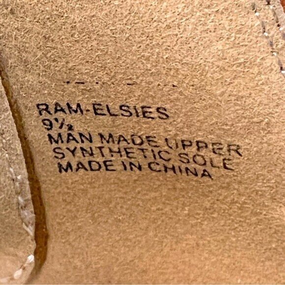 RAMPAGE Sandals Womens 9.5 Brown Strappy Ankle Block Heel Back Zip - Picture 11 of 11